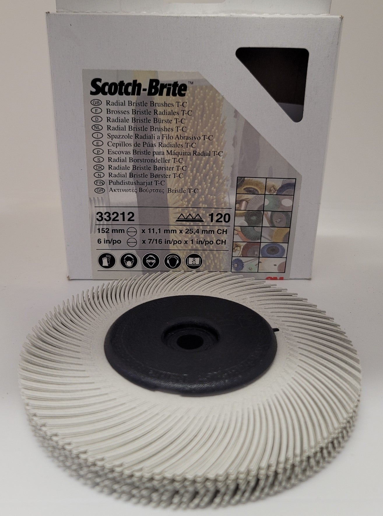 Radial Bristle finishing wheel 120 grit